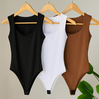 Kit 3 Body Feminino Decote Quadrado Alça Larga Regata Suplex Liso Casual em Oferta na Shopee