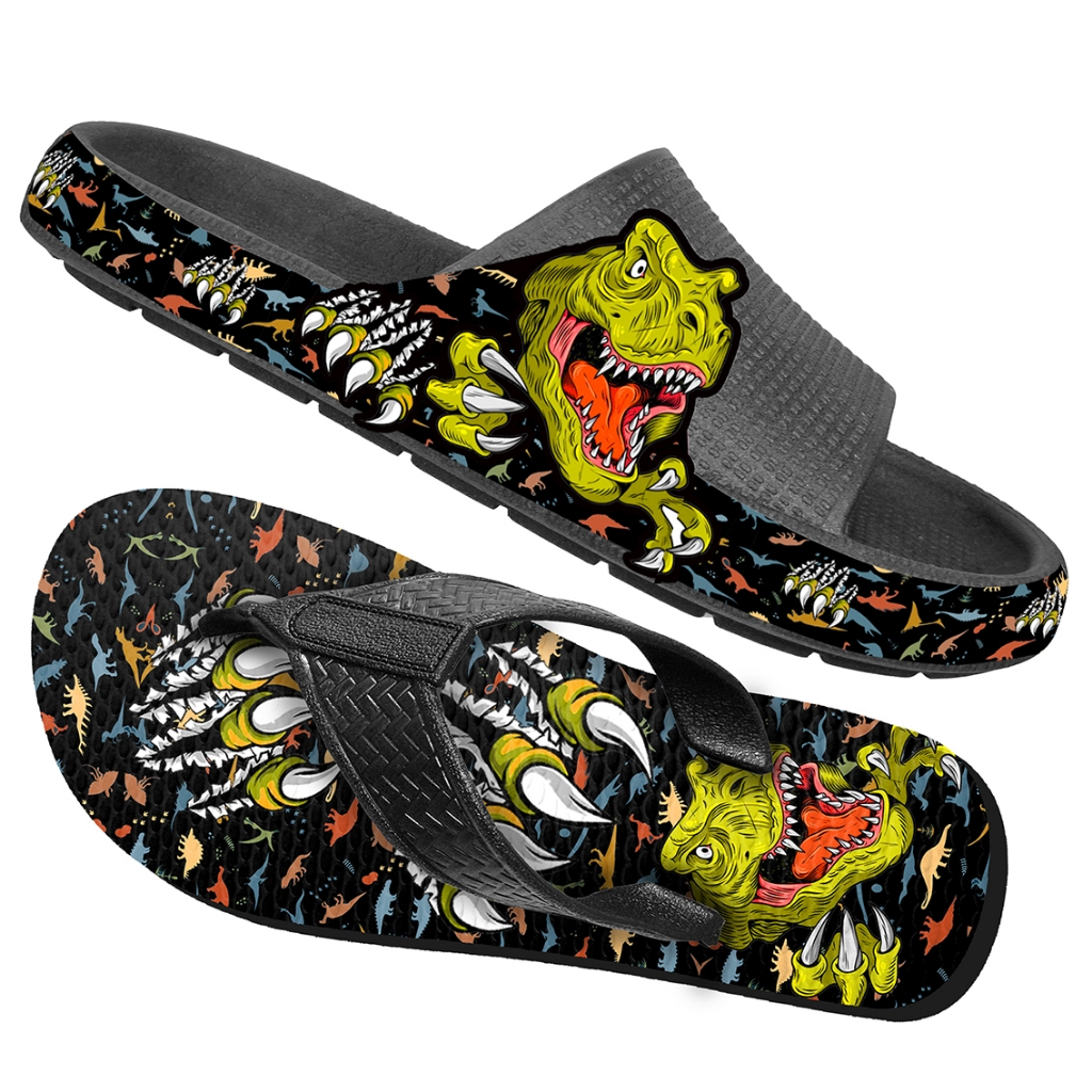 KIT Chinelo Nuvem + Chinelo Borracha Papete Menino Leve e Confortável Desenhos estampas Personagem