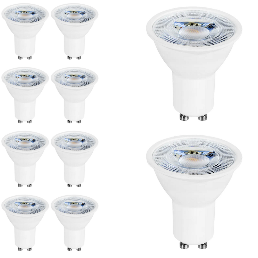 Kit 10x Lâmpada Dicróica LED MR16 6,5W Bivolt GU10 em Oferta na Shopee