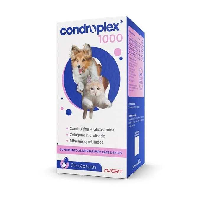Suplemento Condroplex 1000 Com 60 Capsulas Avert