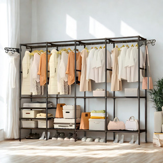 Roupeiro Guarda Roupa Portatil Cabideiro Arara Para Roupa Sapateira Organizador Multiuso …