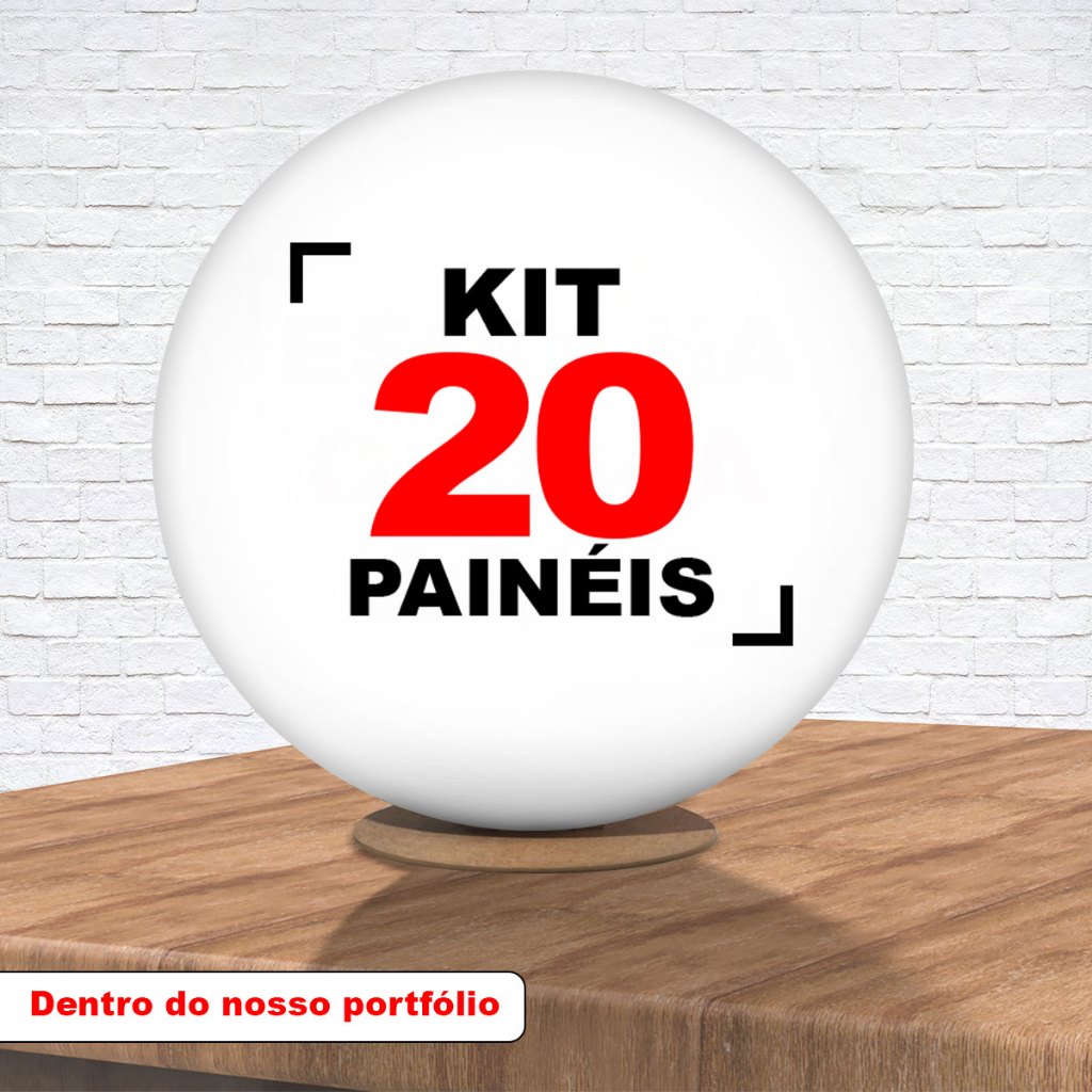 Kit 20 Painel Redondo 50x50cm Tecido Sublimado Escolha Seu Tema Aqui em Oferta na Shopee