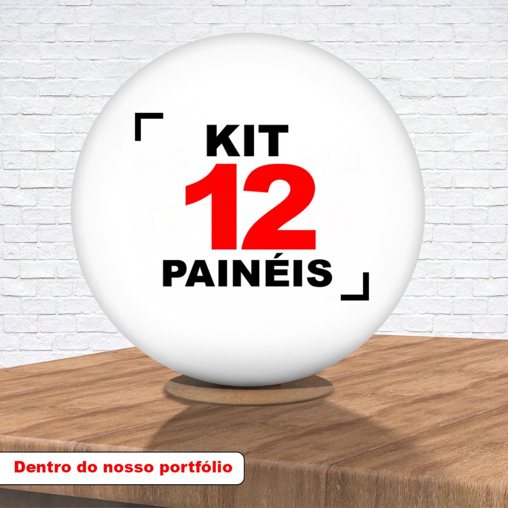 Kit 12 Painel Redondo 50x50cm Tecido Sublimado Escolha Seu Tema Aqui em Oferta na Shopee