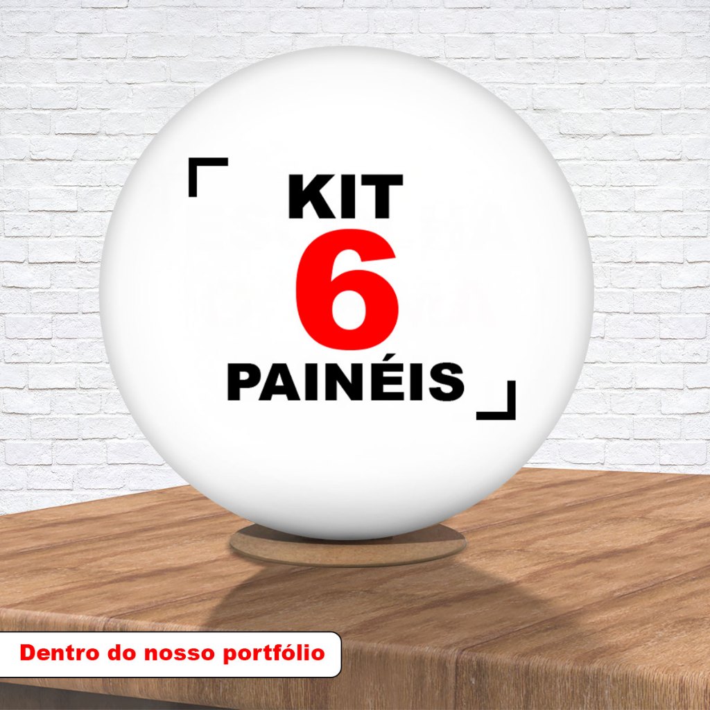 Kit 6 Painel Redondo 50x50cm Tecido Sublimado Escolha Seu Tema Aqui em Oferta na Shopee