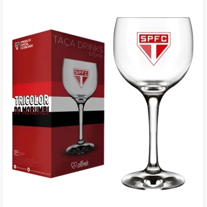 Taça Copo De Gin Drinks Em Vidro São Paulo 615ml Allmix Coleção Presente Barato