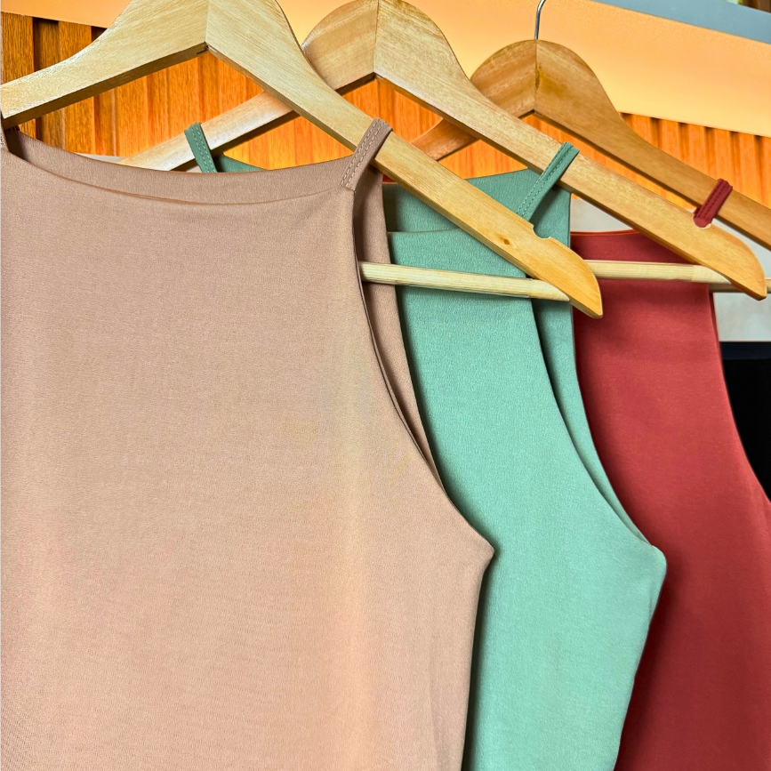 Regata Blusinha Feminina Alcinha Fina Suplex Duplo Blogueira Tendencia em Oferta na Shopee