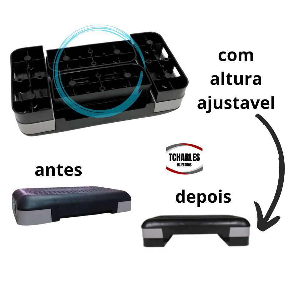 Step Academia Exercício Treino Aeróbico Altura Ajustável - Super resistente