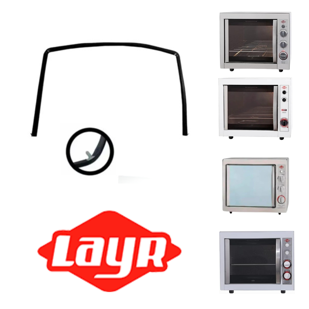 Gaxeta Para Forno Layr Crystal/Luxo/Jady/Exclusive 35x25cm Borracha Térmica Peça de Reposição