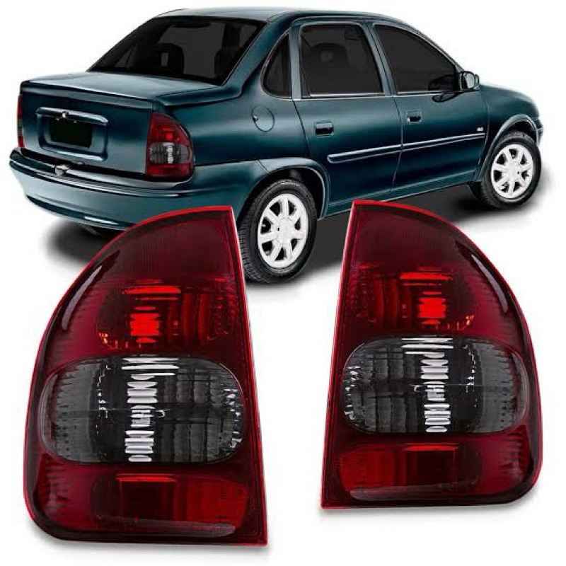 Kit Par Do Farol + Par Da Lanterna Tras Bolha Corsa Classic/Sedan 1994 1995 1996 1997 1998 1999 2000 2001 2002 á 2010 · foto 2