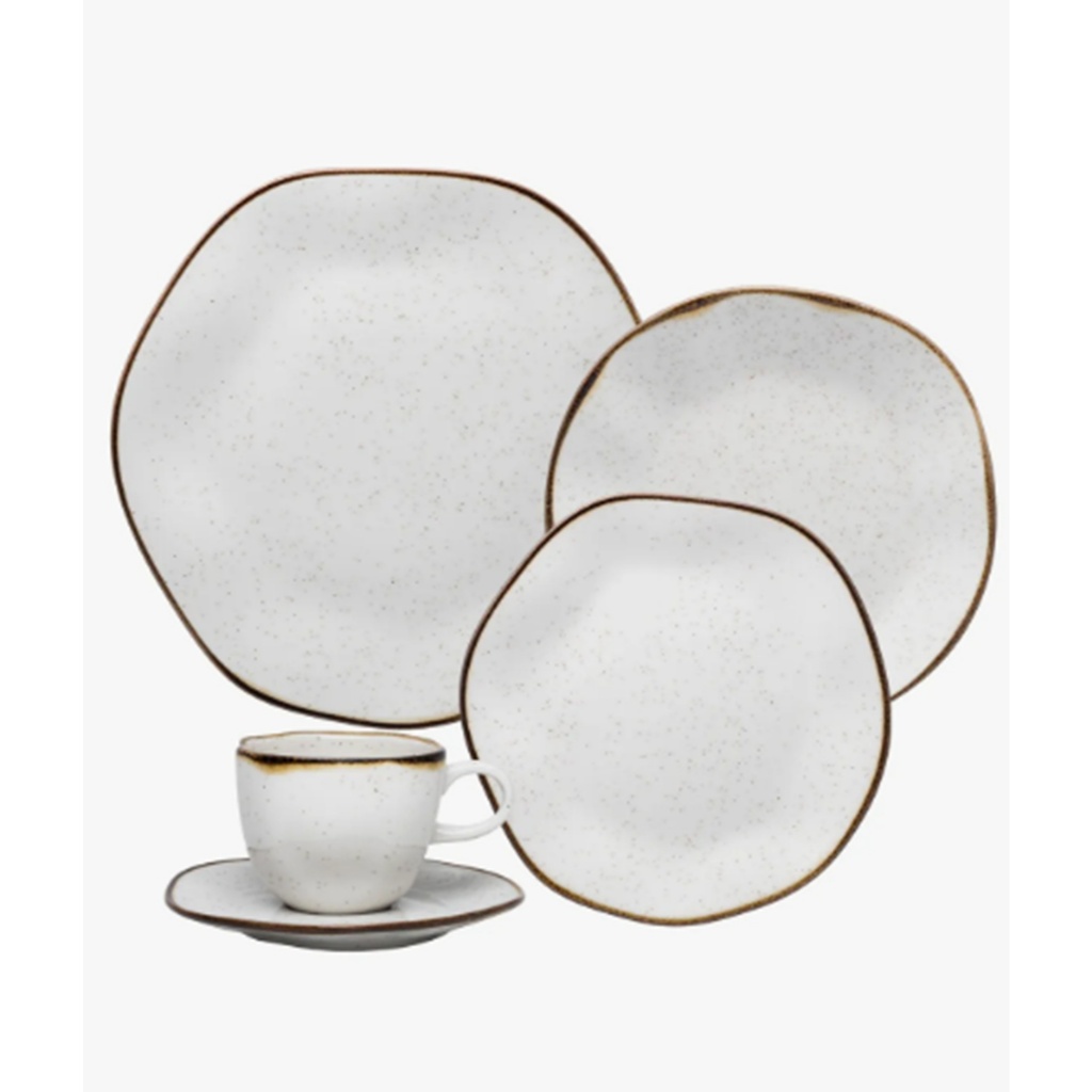 Jogo De Jantar Para 4 Pessoas Porcelana Maresia Oxford
