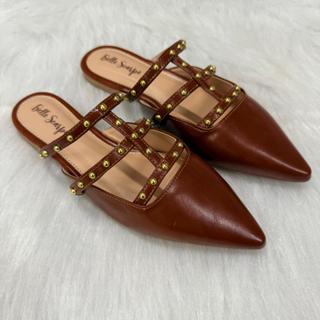 Mule Feminino Sandália Casual Bico Fino Confort Moderno HotFix em Oferta na Shopee