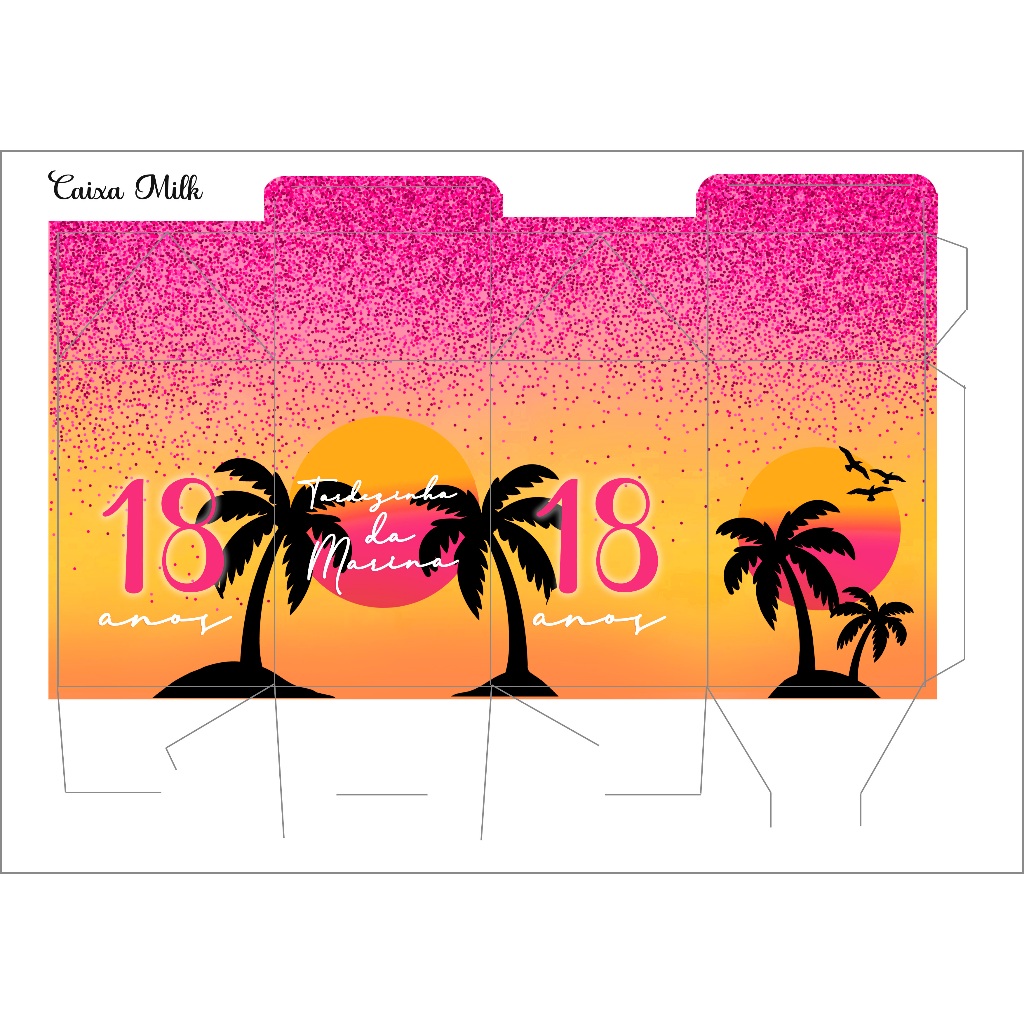 Kit Pegue Monte Personalizados Tardezinha 20 a 60 Caixinhas Lembrancinha de Aniversário