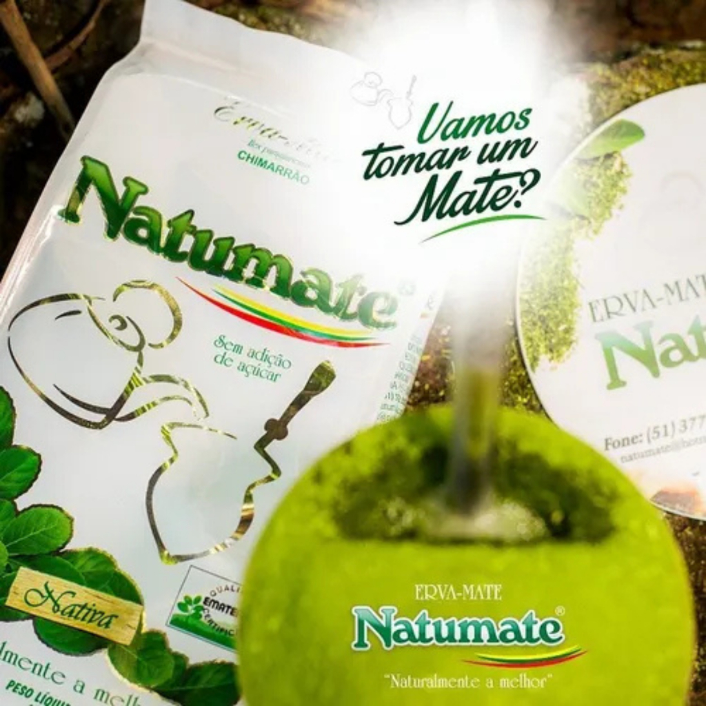 Natumate Erva Mate Gaúcho Chimarrão embalagem 1 Kg Nativa ou Reserva Especial