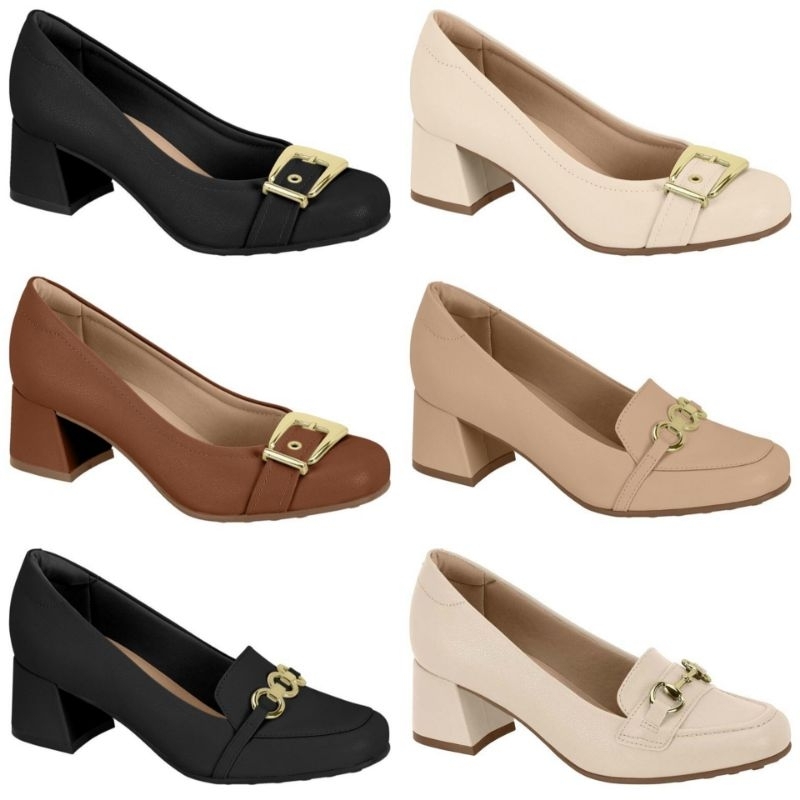Sapato Scarpin Feminino Modare Salto Médio Ortopédico 7373 em Oferta na Shopee