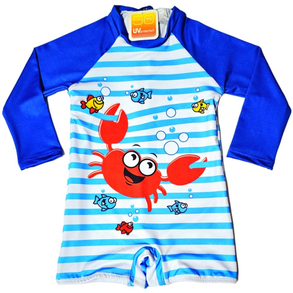 Macaquinho Bebê Praia Com Proteção Solar Uv 50