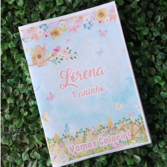 Livro (revista) de Colorir Jardim Encantado /  Personalizado/  Lembrancinha de Aniversário / Jardim Encantado