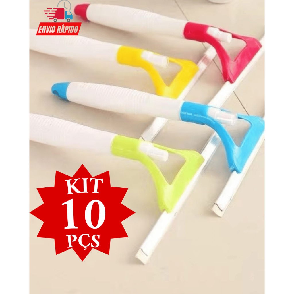 Rodinho Rodo Limpa Vidros Spray  2 Em 1 Kit 10 Com Reservatorio Borrifador Promoção