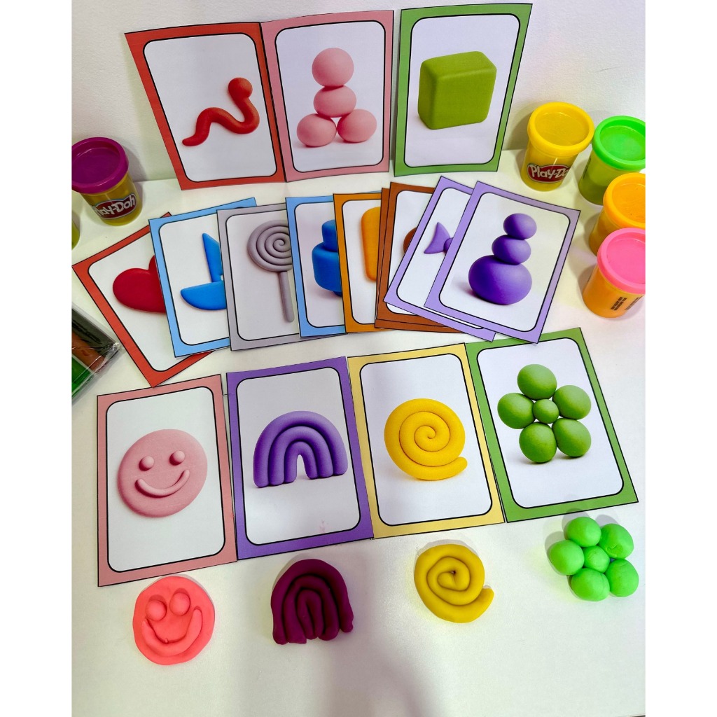 Fichas para Massinha Plastificadas 10x14cm -12 Cards Pedagógicos Brinquedo Educativo Coordenação e Criatividade Fichas para Massinha Plastificadas 10x14cm -12 Cards Pedagógicos Brinquedo Educativo Coordenação e Criatividade