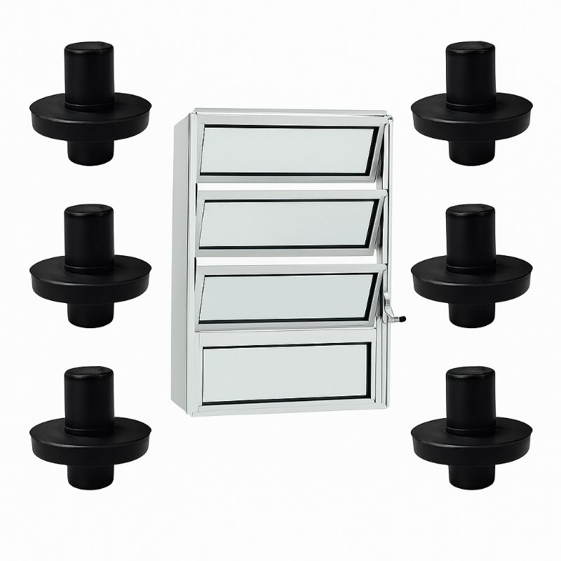 PINO PIVOTANTE PIVÔ PARA JANELA BASCULANTE 6 PEÇAS