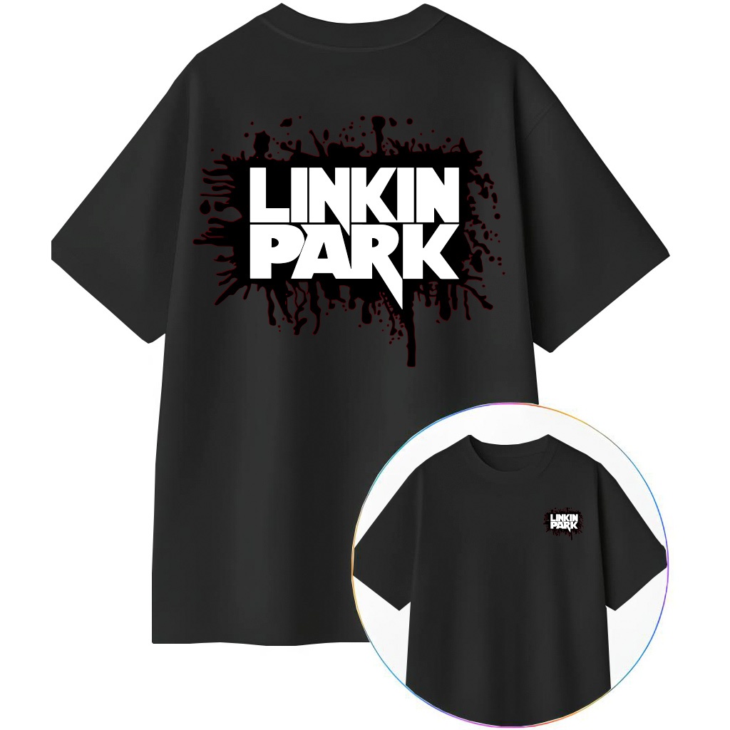 Camiseta unissex Oversized estampa banda Linkin Park T-shirt tecido Premium, blusa com conforto e estilo 100% algodão