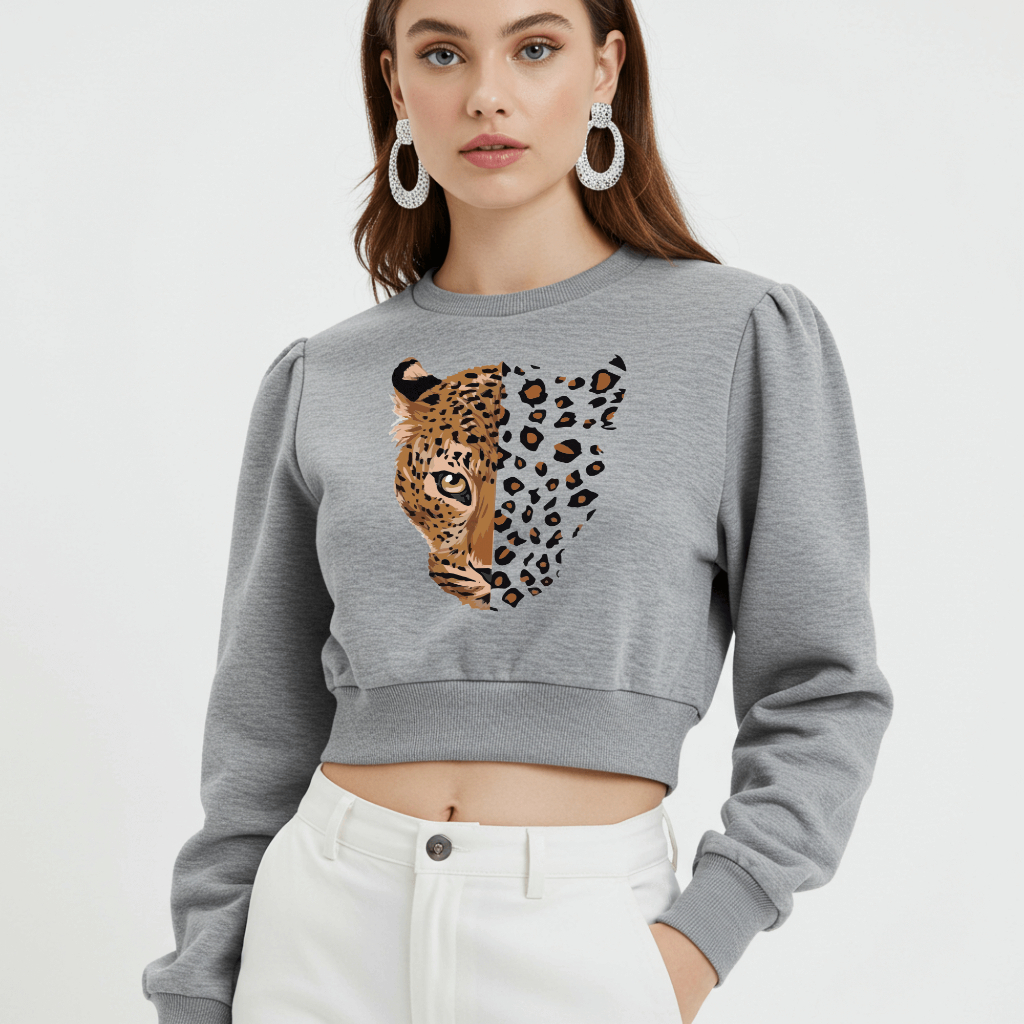 Cropped Manga Longa Onça: Onde Comprar | BuscaProdutos