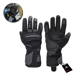 Luva Texx Nomade Motociclista Com Proteção Confortável Preta Cor Preto