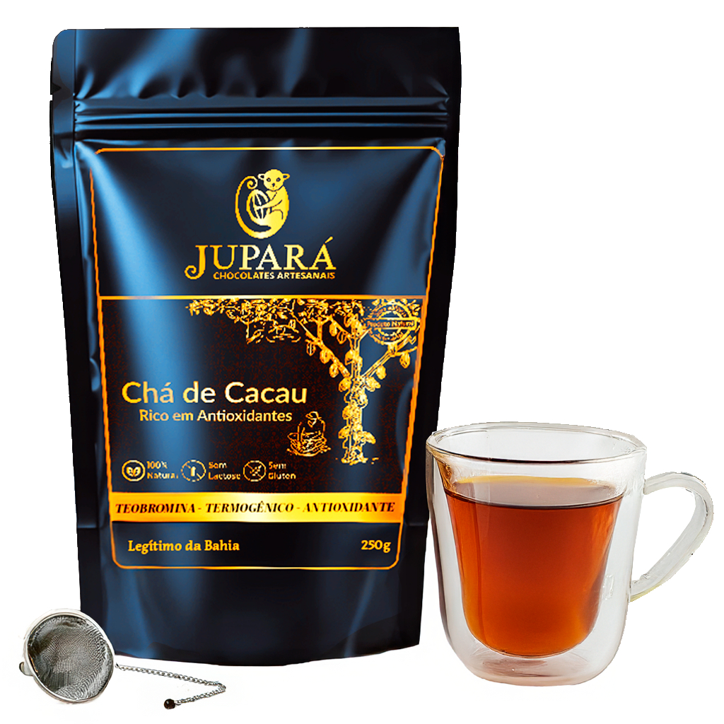 Chá de Casca de Cacau 100g a 500g - Infusão Antioxidante Natural - Jupará