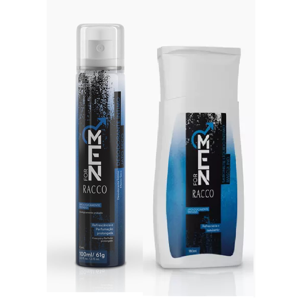 Kit Sabonete Intimo Masculino + Desodorante Intimo Masculino Racco