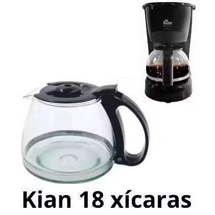 Jarra similar Cafeteira Kian 18 e 20 xícaras  Vidro mais Reforçado que a Original