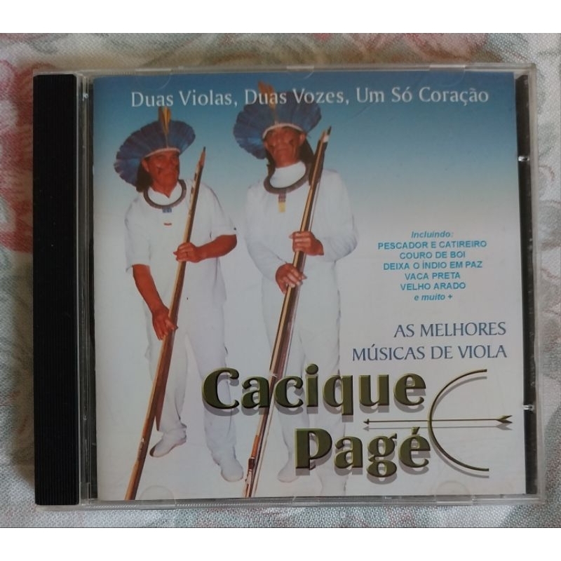 CD CACIQUE E PAGÉ - DUAS VIOLAS, DUAS VOZES , UM SÓ CORAÇÃO