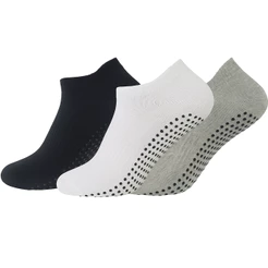 Kit 3 Pares Meia Antiderrapante Yoga Pilates Hidroginástica Academia Treino Fisioterapia Alongamento