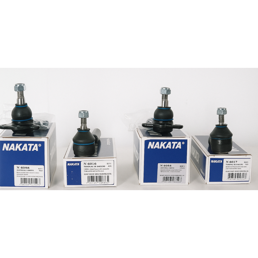 Kit 2 Pivôs + 2 Terminal Direção Palio 2000/2017 Uno Siena Strada Mobi Fiorino Doblo Nakata