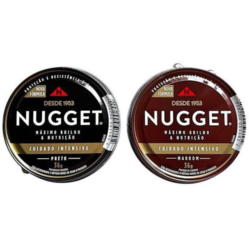 Kit com duas  Nugget Pasta para Calçado 36g (unid.) Preto e Marrom