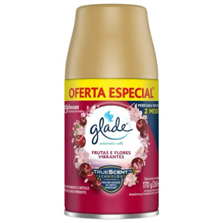 Odorizador de Ambiente Glade Frutas e Flores Vibrantes Automatic Refil 260ml  Oferta Especial em Oferta na Shopee