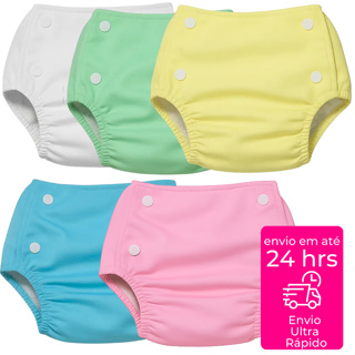 Fralda Plástica Calça Enxuta Reutilizável Ecológica Bebê Infantil em Oferta na Shopee