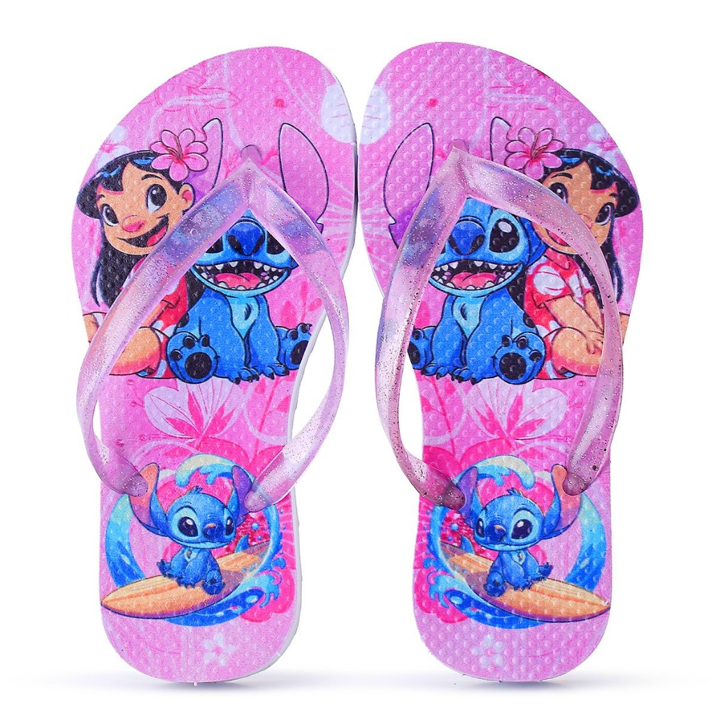 Chinelo Infantil Stitch Menina Super Confortável e Leve em Oferta na Shopee