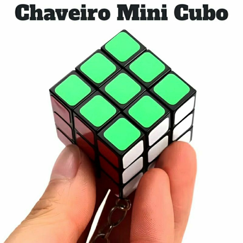 Chaveiro Mini Cubo Mágico 3x3x3 Chaveirinho 3 cm Lembrancinha em Oferta na Shopee
