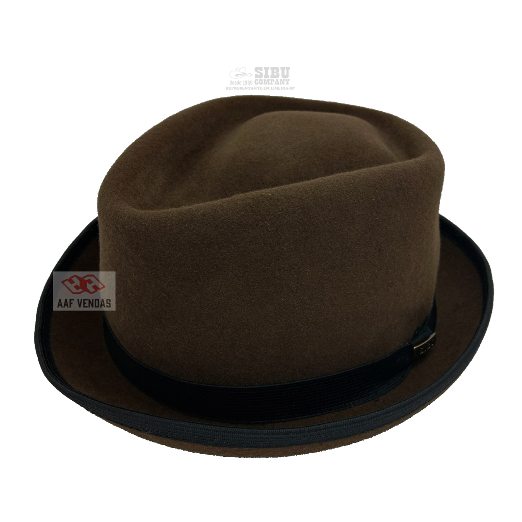 Chapéu Pork Pie Feltro Importado Leve Macio varias cores Original Sibu Company 54 A 61
