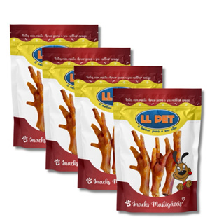 Mordedor Petisco Pe de Galinha Desidratado Mastigavel LL Pet para Cães em Oferta na Shopee