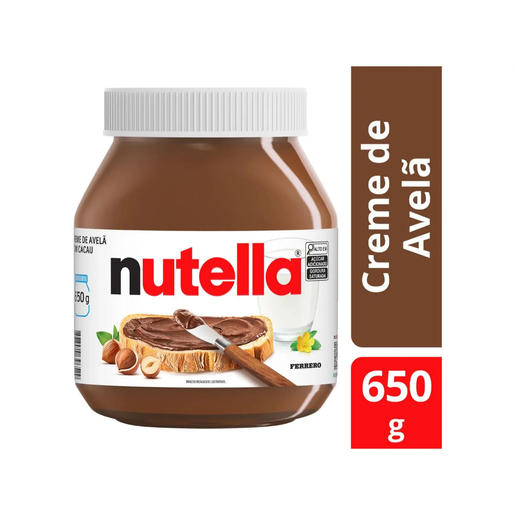 Creme De Avelã Com Cacau 650g Nutella