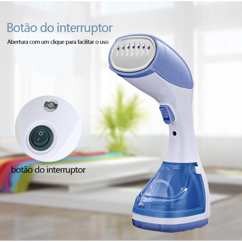 Passadeira A Vapor Portátil 1100W 127V Vaporizador Para Roupas Tira Amassado e Rugas