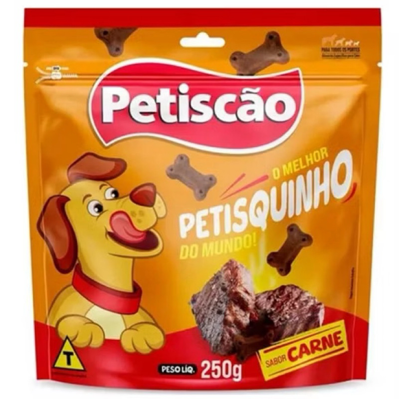 Petisquinho Bifinhos Mastigáveis da Petiscao Sabor Carne 500g em Oferta na Shopee