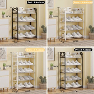 Sapateira 4 ou 5 andares Desmontável Multiuso Para Sala ou Quarto Resistente Fofo Urso Sapateira em Oferta na Shopee