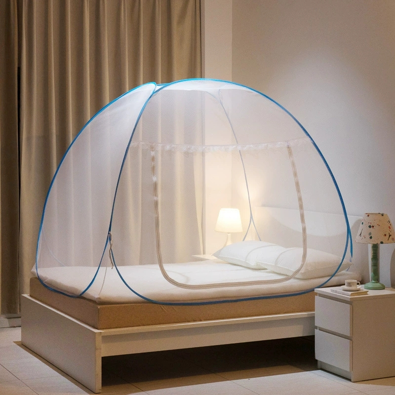 Mosquiteiro para Cama King Dobrável, Sem Montagem, Bloqueio Total de Mosquitos, Leve e Compacto 1.8mX2.0m