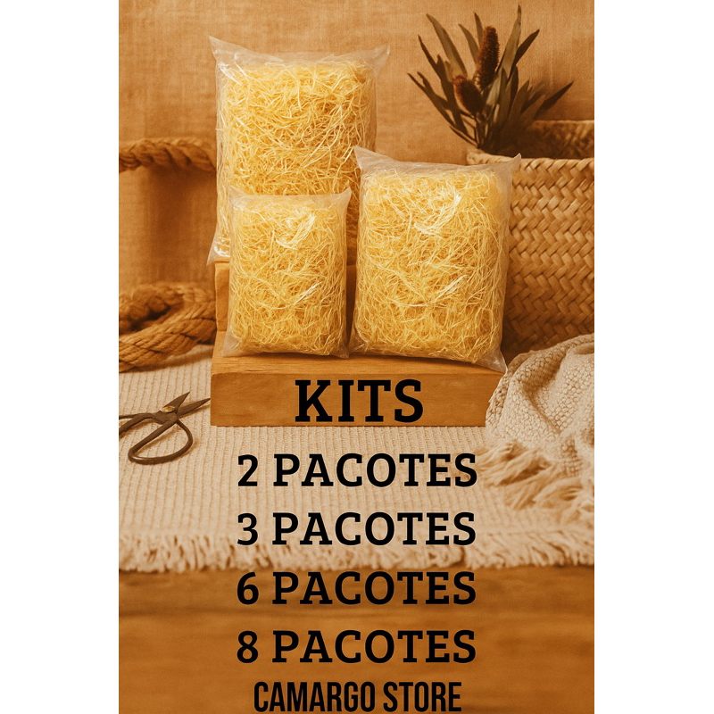 Kit Palha Natural Decorativa em Oferta na Shopee