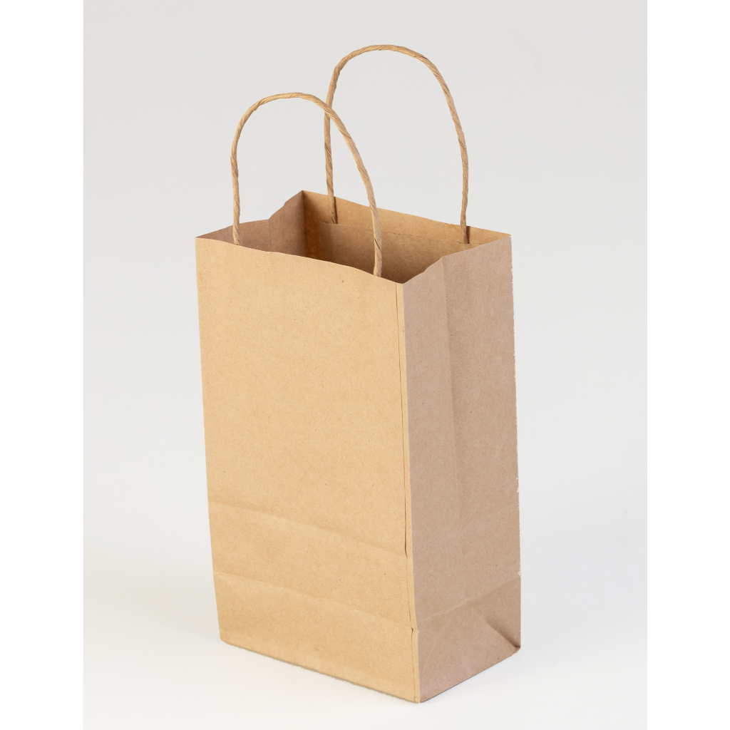 Sacola Papel Kraft Alca 20 unidades, 16x12x8cm Parda /Branca/ Preta em Oferta na Shopee