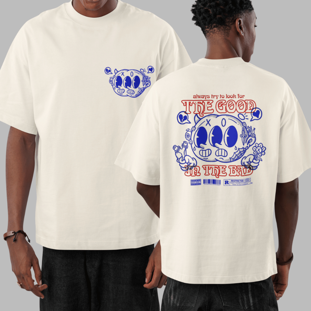 Camiseta Estampada Oversized Streetwear Camisa Larga Masculina 100% Algodão Estilo Urbano Envio Imediato