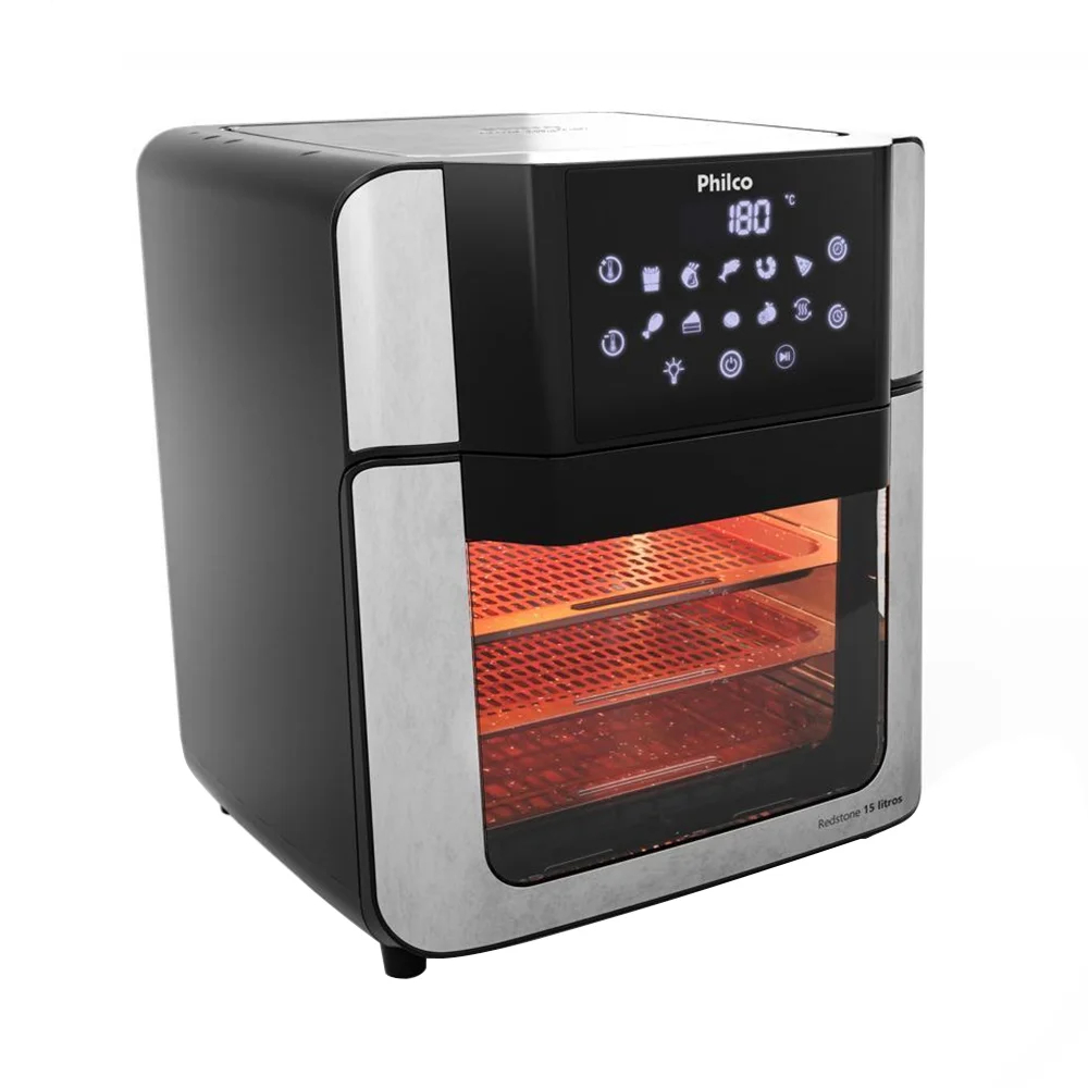 Air Fryer Oven Philco PAF15A 15L Redstone Painel Digital