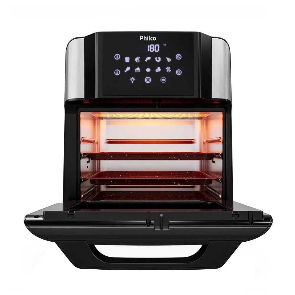 Air Fryer Oven Philco PAF15A 15L Redstone Painel Digital — imagem 2 de 2
