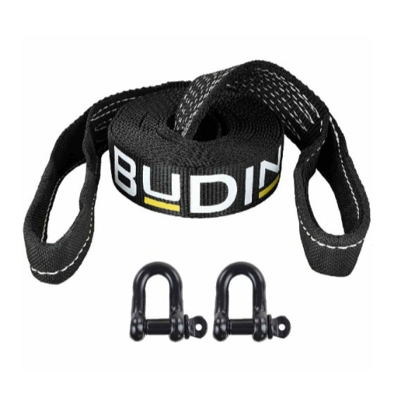 Cinta de Reboque  Budin 5 Ton 3 Metros Manilhas 1/2 – Ideal para Veículos Leves, 4x4 e Off-road